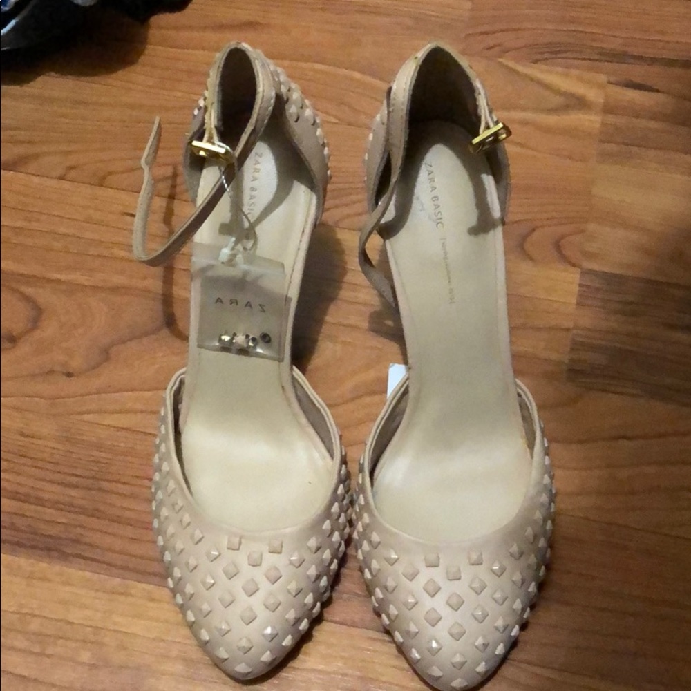 Zara nude heels
